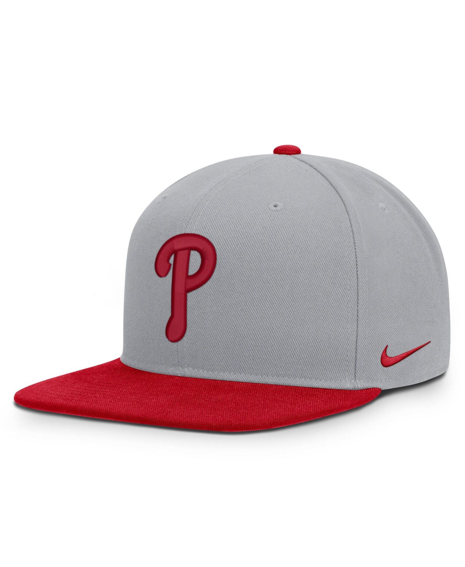 Men's Gray/Red Philadelphia Phillies Primetime Pro Dri-FIT Snapback Hat