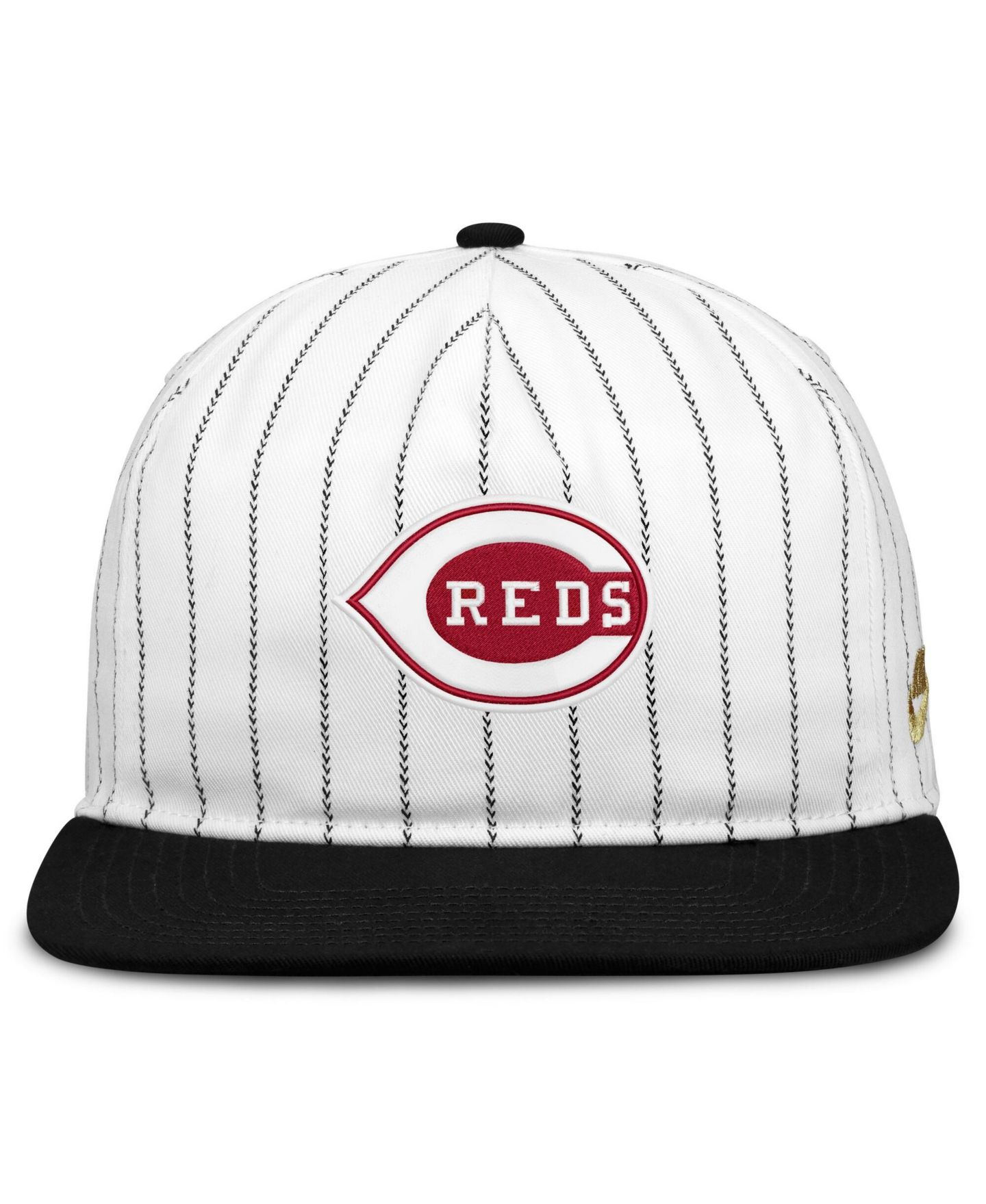 Мужская кепка Nike White/Black Cincinnati Reds Cooperstown Collection Pro Adjustable Hat — фото 2