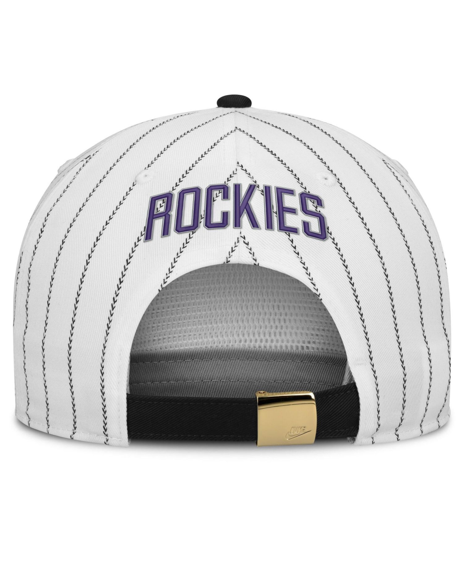 Men's White/Black Colorado Rockies Cooperstown Collection Pro Adjustable Hat