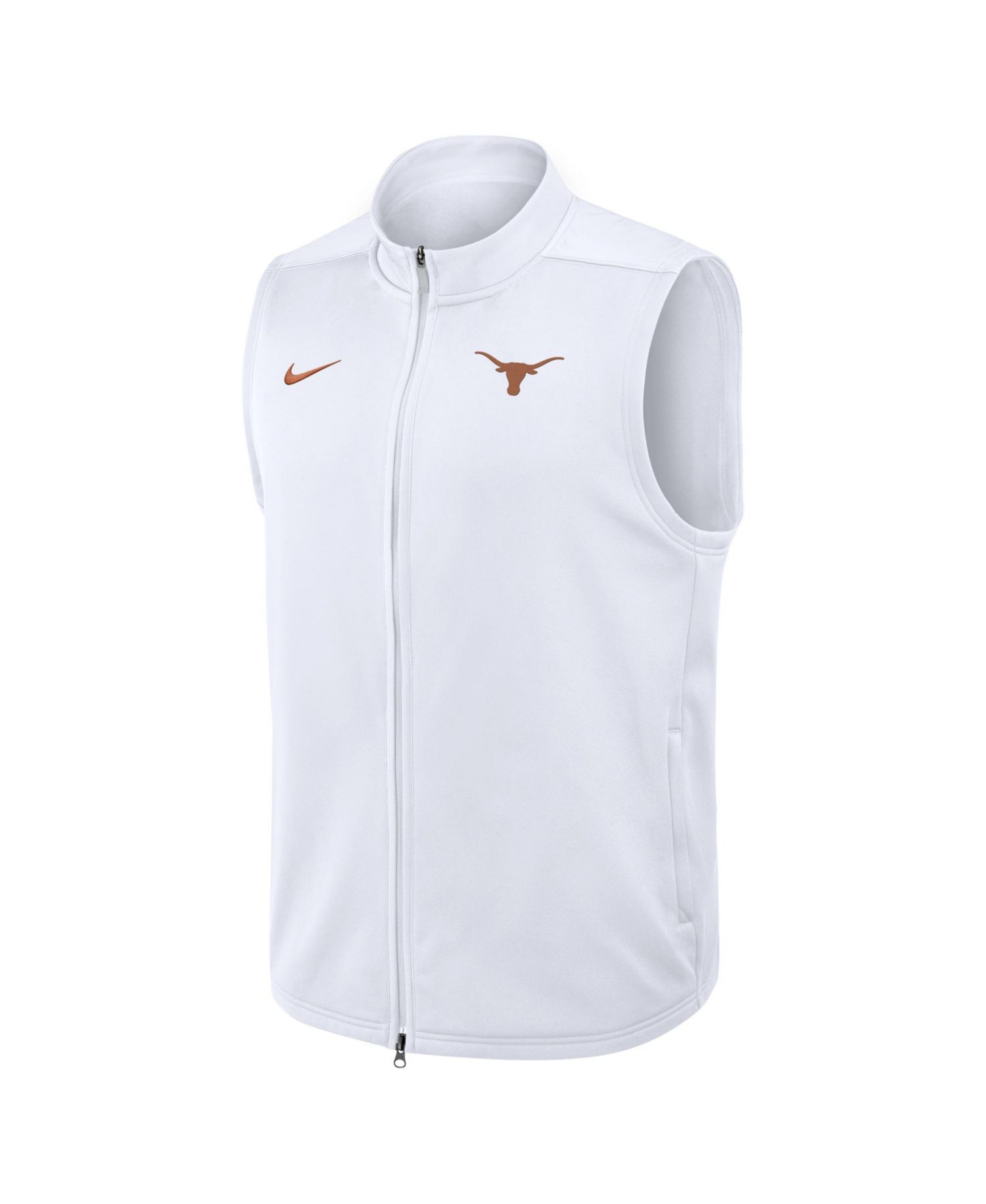 Men's White Texas Longhorns Primetime Victory Therma-FIT Full-Zip Vest