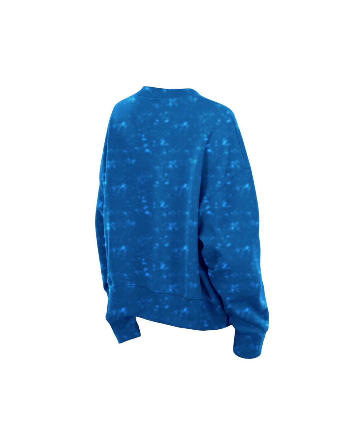 New Era Women's Blue Detroit Lions Throwback Oversized Boxy Sweatshirt
