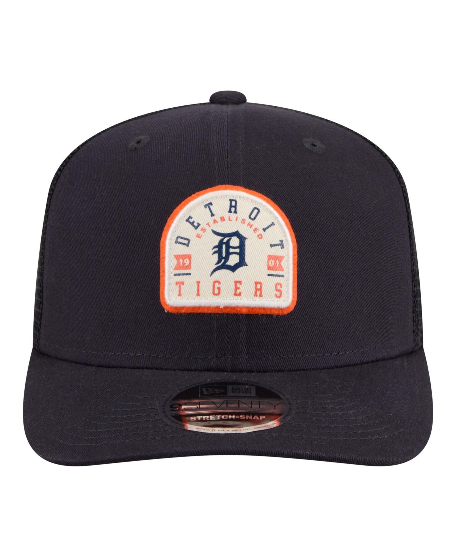 Men's Navy Detroit Tigers Contest 9SEVENTY Adjustable Trucker Hat