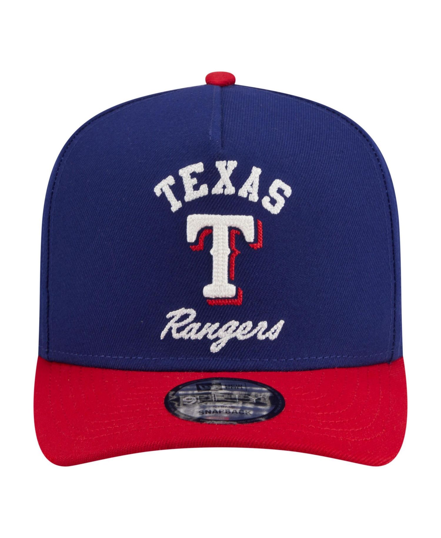 Men's Royal/Red Texas Rangers Arched A-Frame 9FIFTY Adjustable Hat