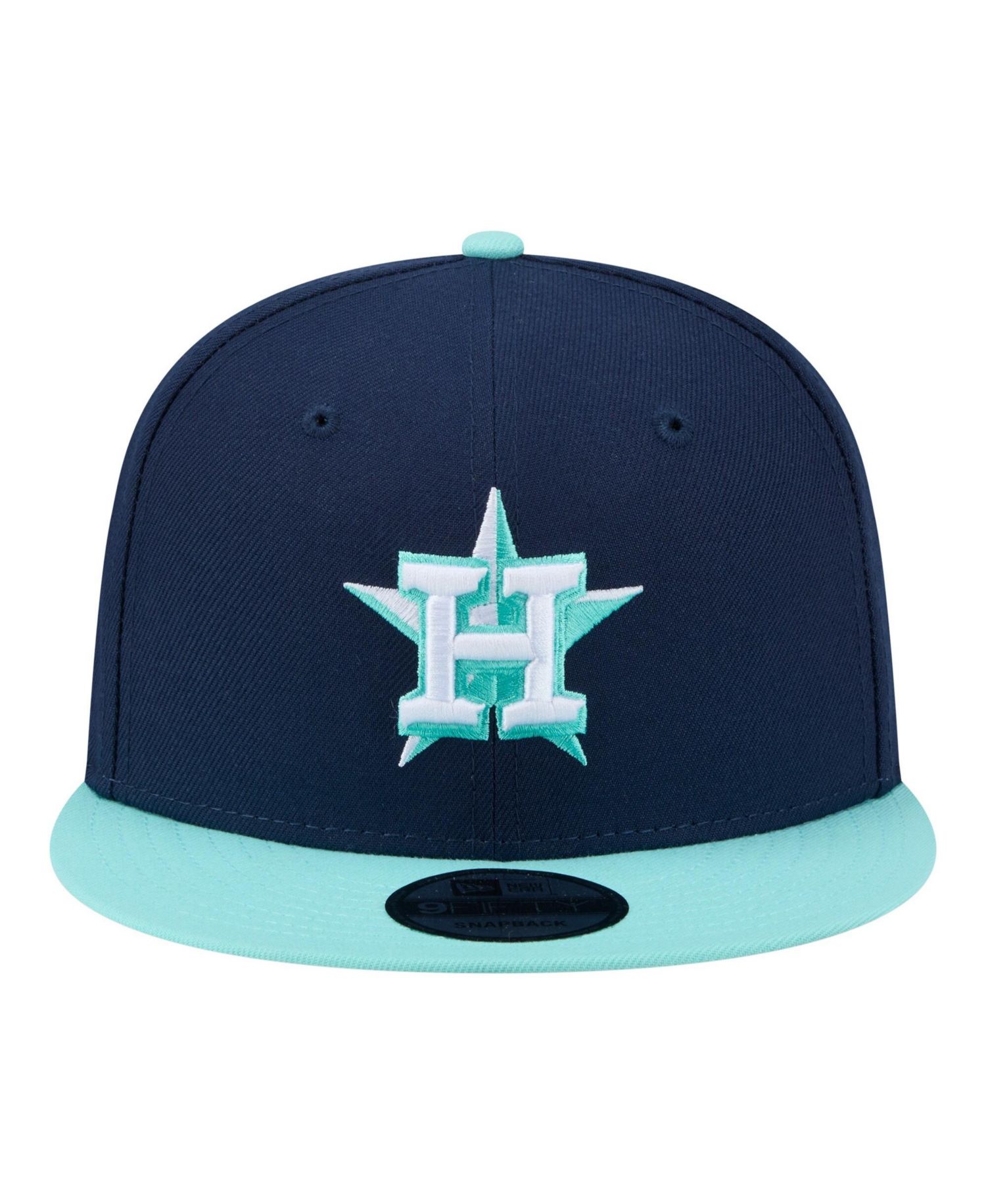 Men's Navy/Turquoise Houston Astros Two-Tone Color Pack 9FIFTY Snapback Hat