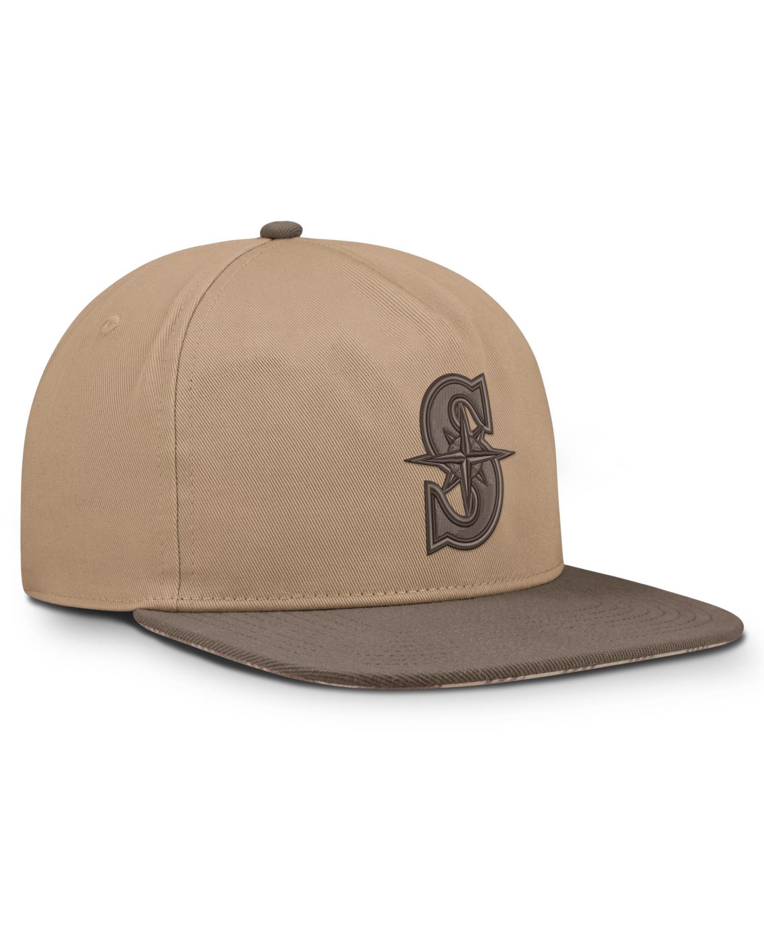 Men's Light Brown Seattle Mariners Statement Adjustable Hat