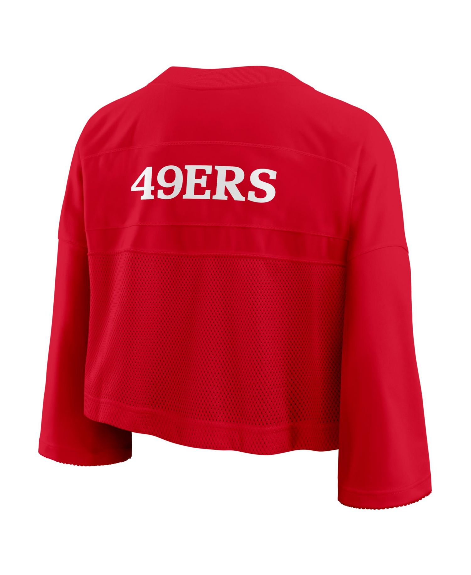 Women's Rewind San Francisco 49ers Mesh-Cropped Jersey
