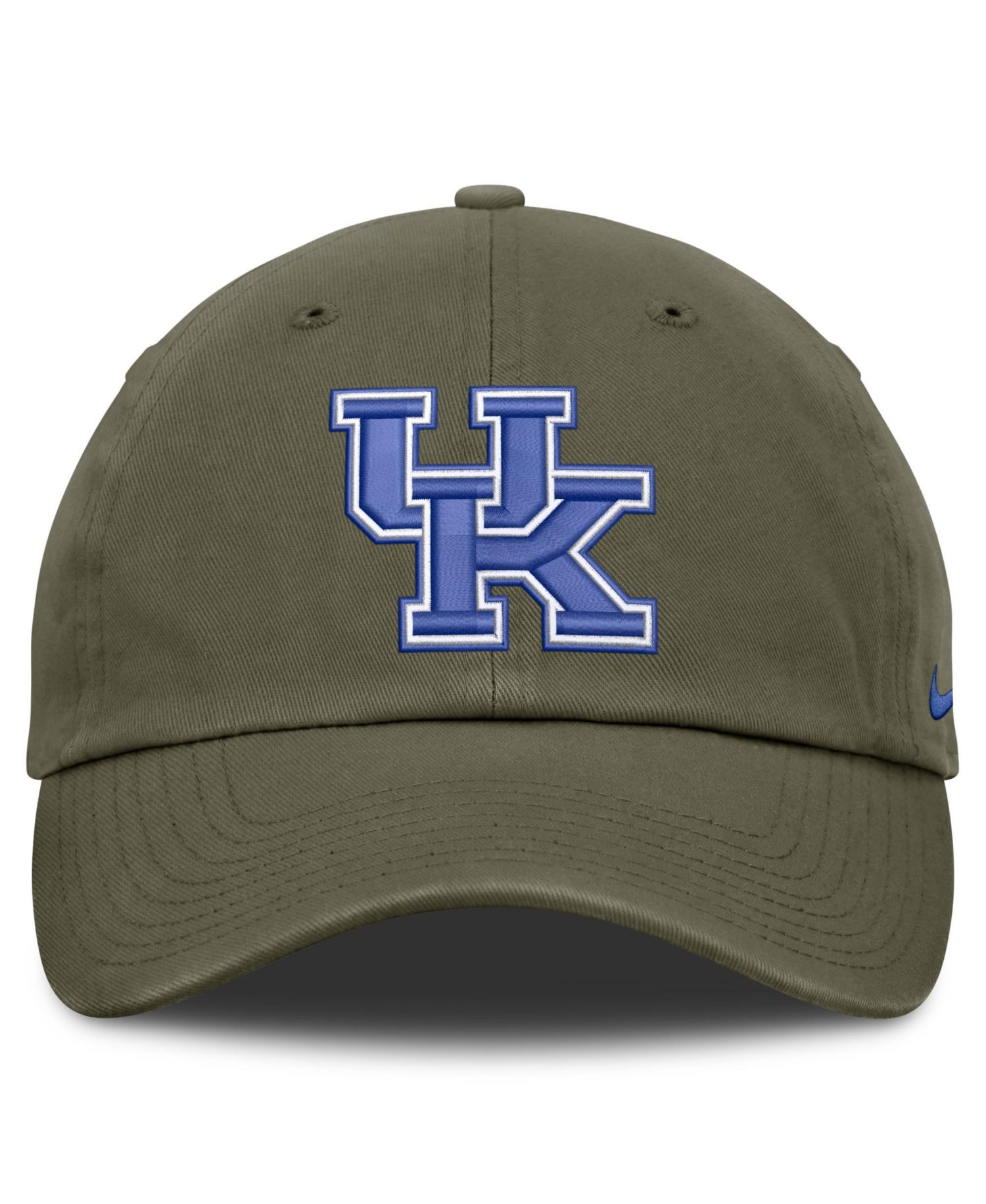 Men's and Women's Olive Kentucky Wildcats Primetime Club Adjustable Hat
