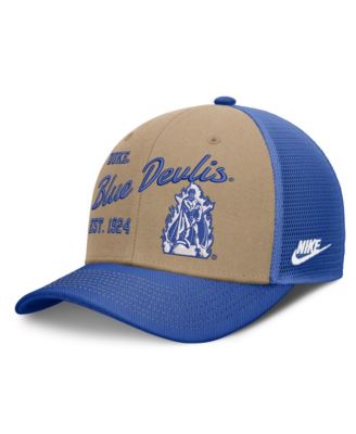 Men's and Women's Beige/Royal Duke Blue Devils Legacy Rise Trucker Adjustable Hat