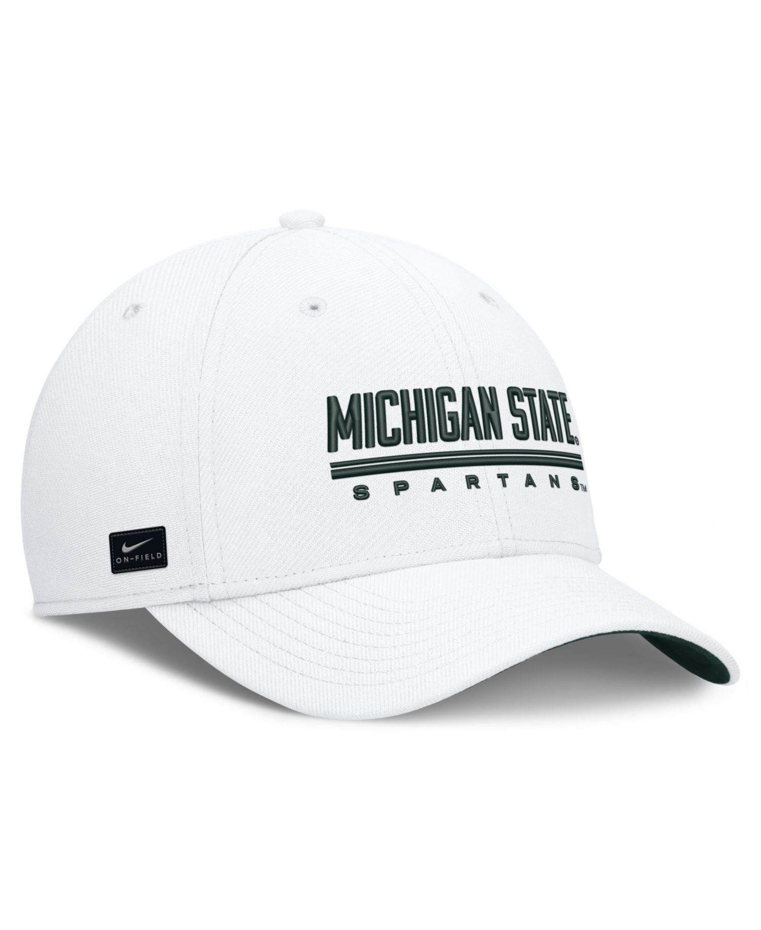 Men's White Michigan State Spartans Game Day Rise Swooshflex Hat
