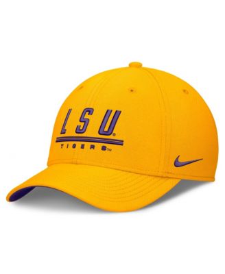 Men's Gold LSU Tigers Game Day Rise Swooshflex Hat