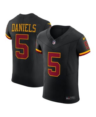 Men's Jayden Daniels Black Washington Commanders Alternate Vapor F.U.S.E. Elite Jersey