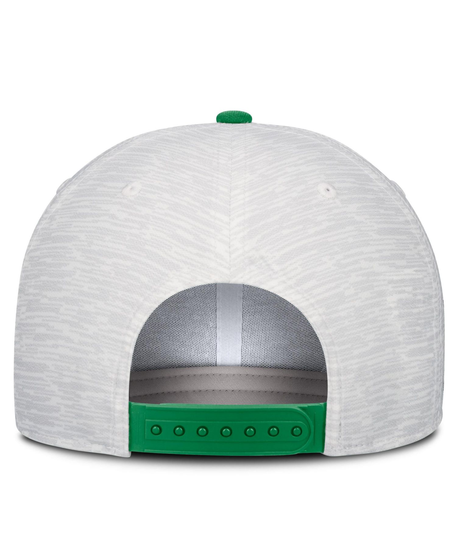 Men's and Women's White/Green Oregon Ducks Primetime Rise Adjustable Hat