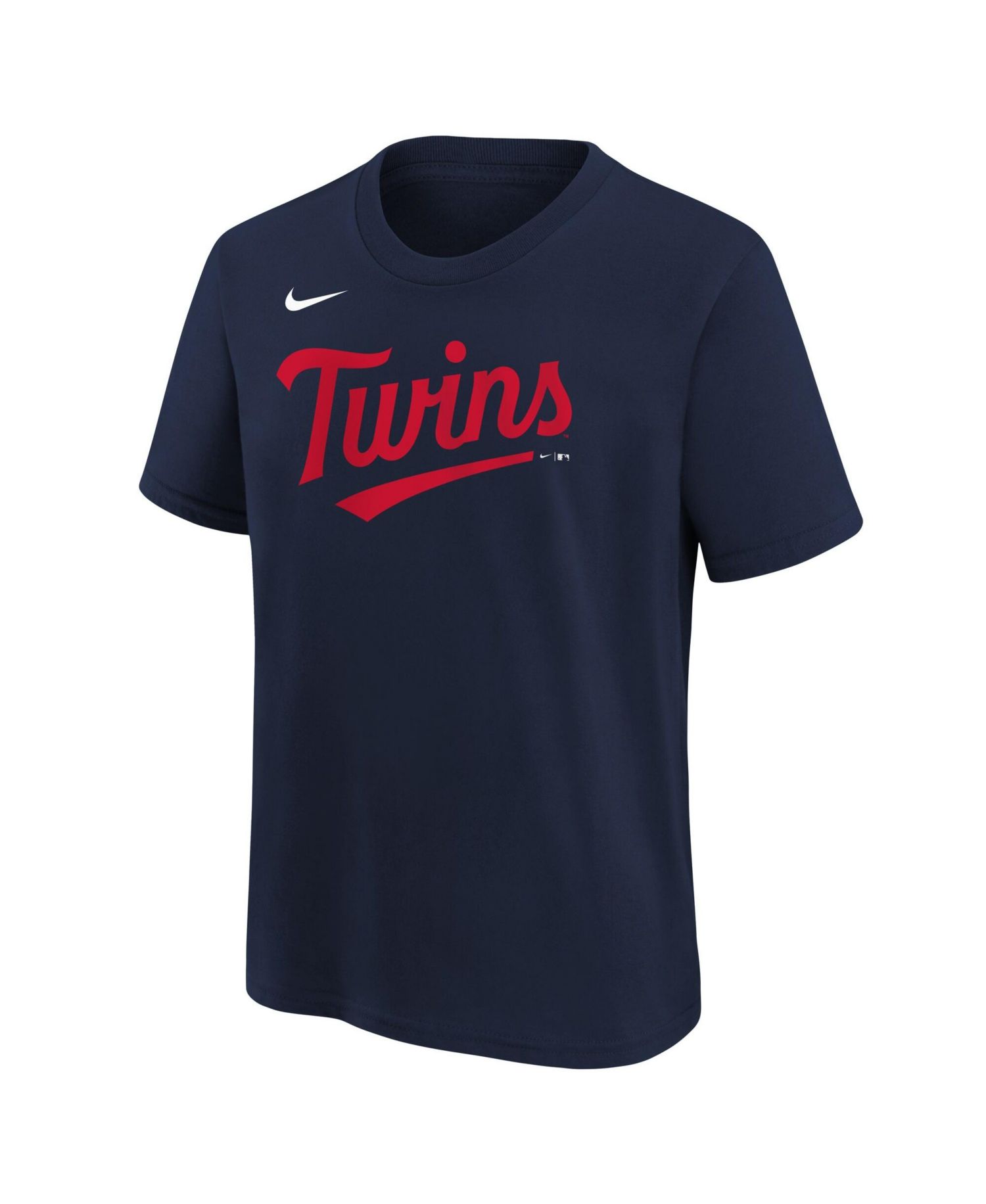 Big Boys and Girls Navy Minnesota Twins Wordmark T-Shirt