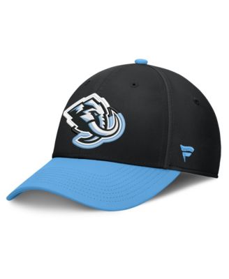 Men's Black/Light Blue Utah Mammoth Flex Fit Hat