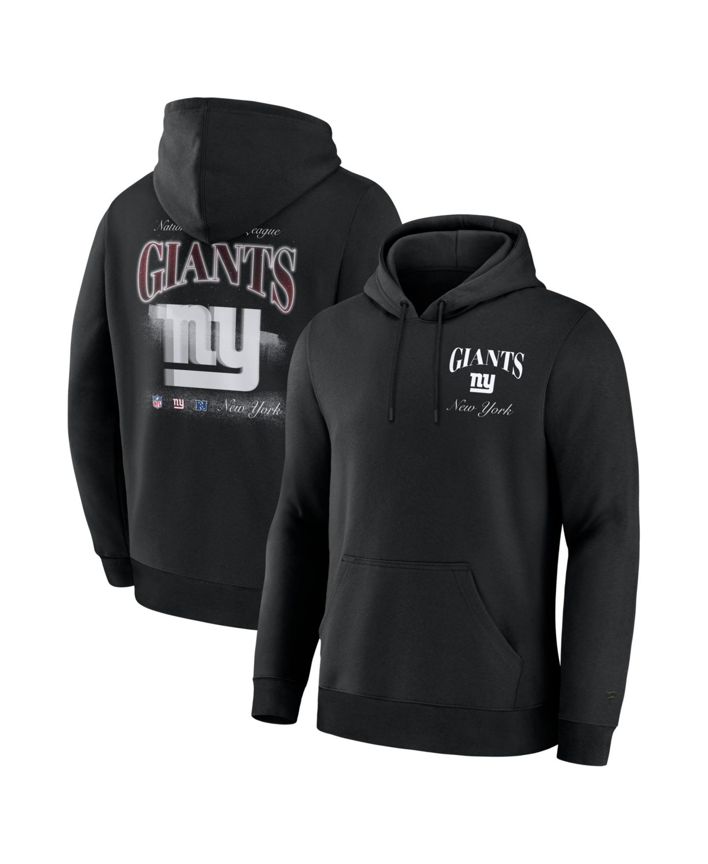 Мужское худи Fanatics Black New York Giants Nightfall Long Sleeve Fleece — фото 1