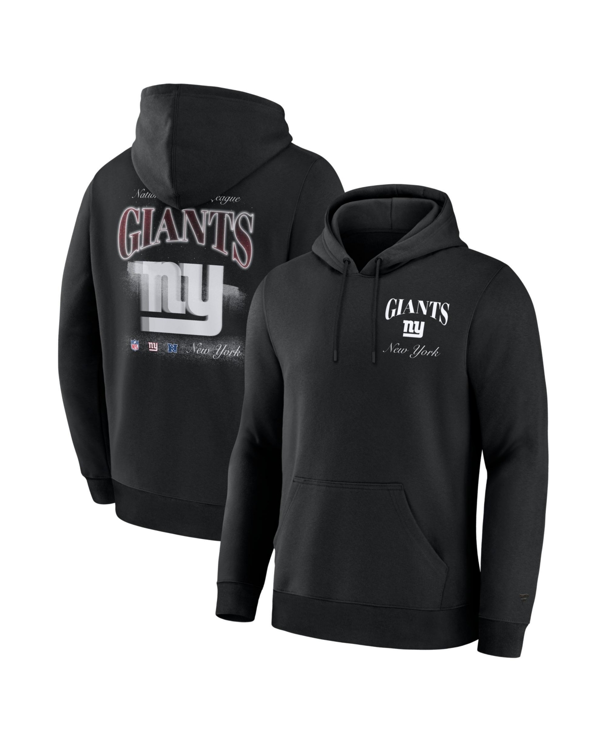 Fanatics Men's Black New York Giants Nightfall Long Sleeve Fleece Hoodie - Black