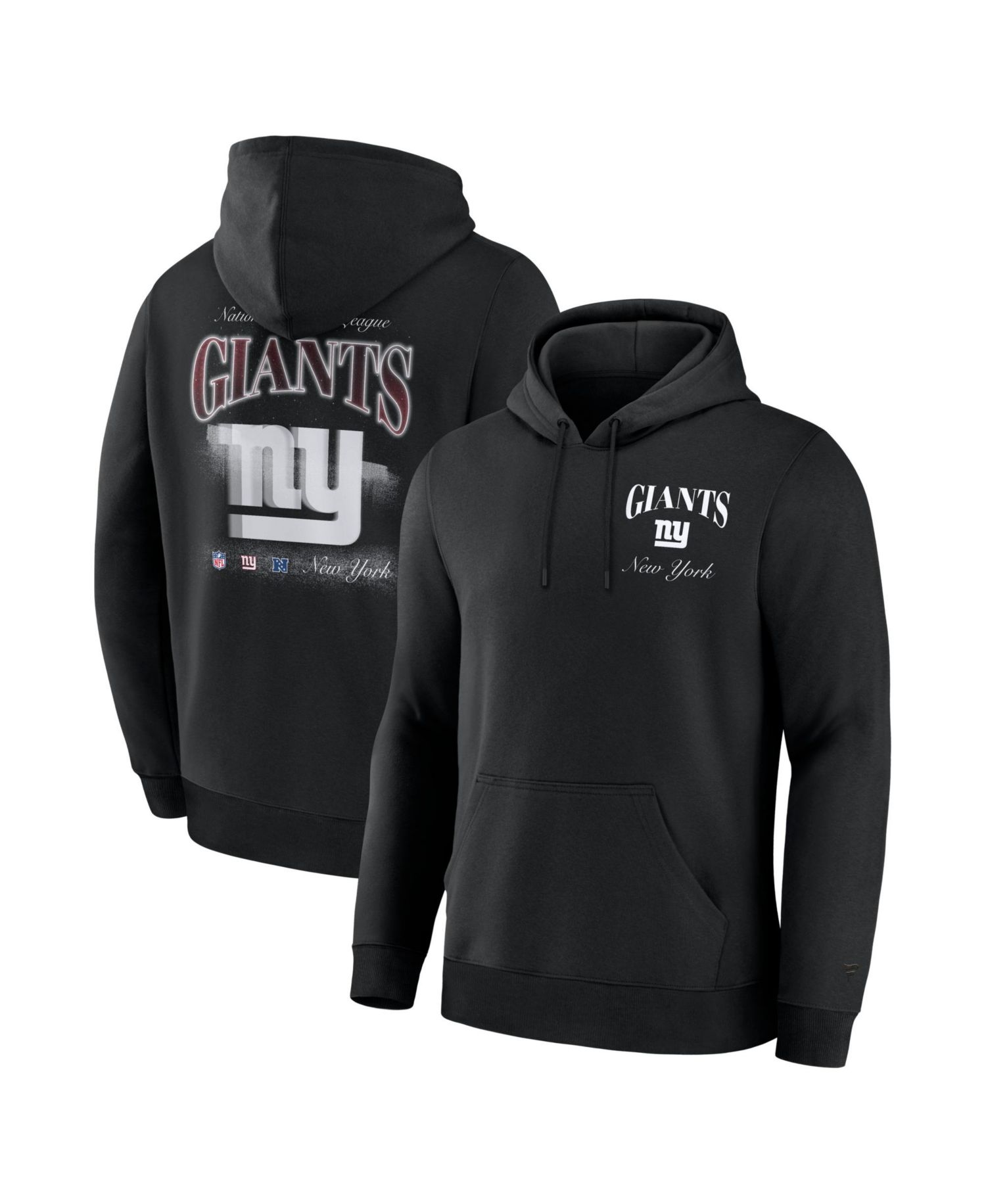 Men's Black New York Giants Nightfall Long Sleeve Fleece Hoodie