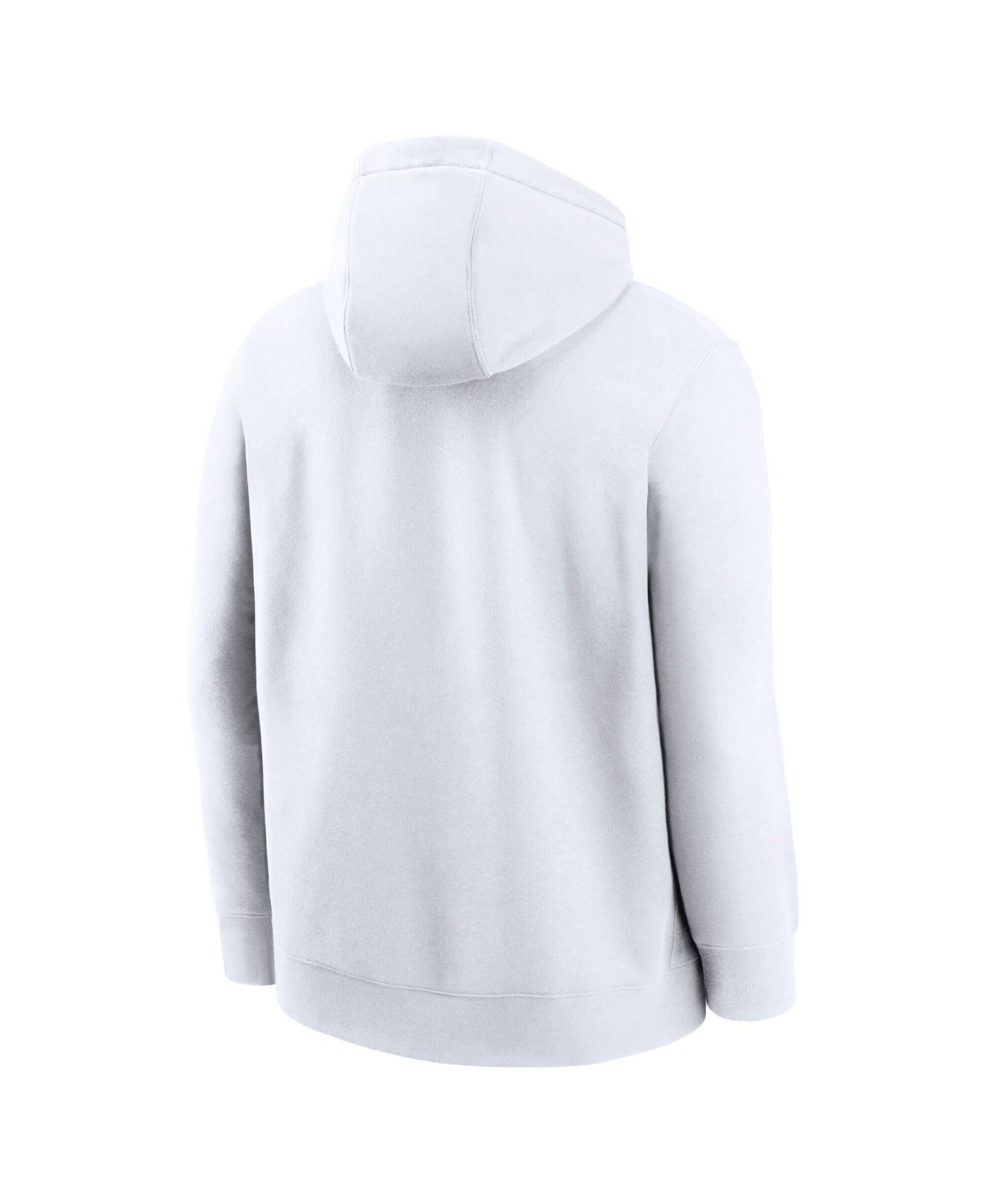 Men's White Atlanta Braves Logo Club Hoodie