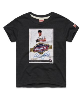 Big Boys and Girls Paul Skenes Charcoal Pittsburgh Pirates Topps Baseball Card Tri-Blend T-Shirt