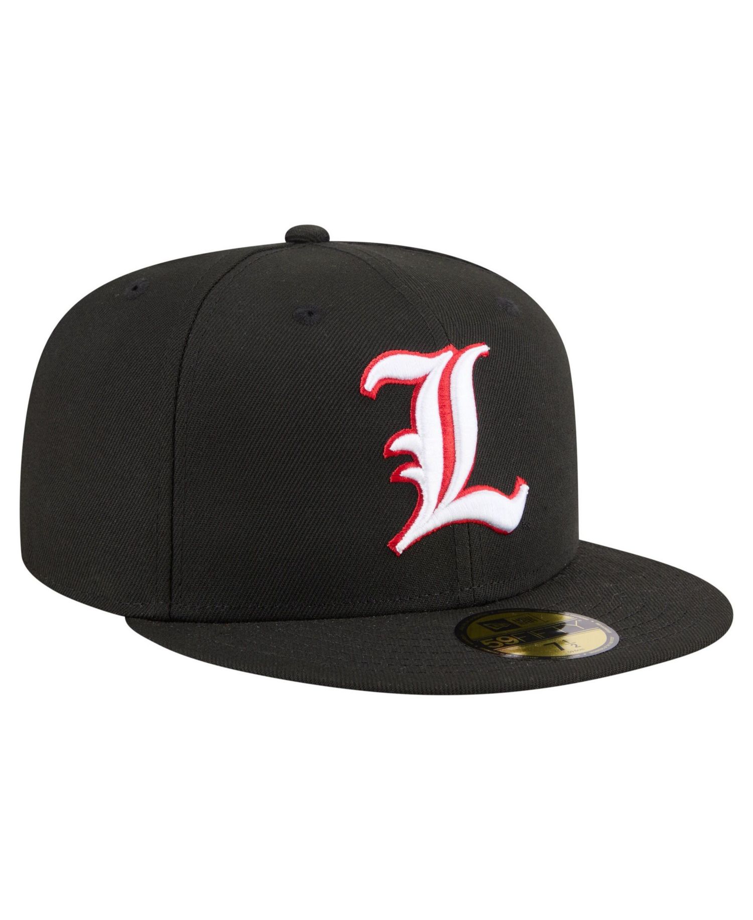 Men's Black Louisville Cardinals On-Field Baseball Fitted Hat