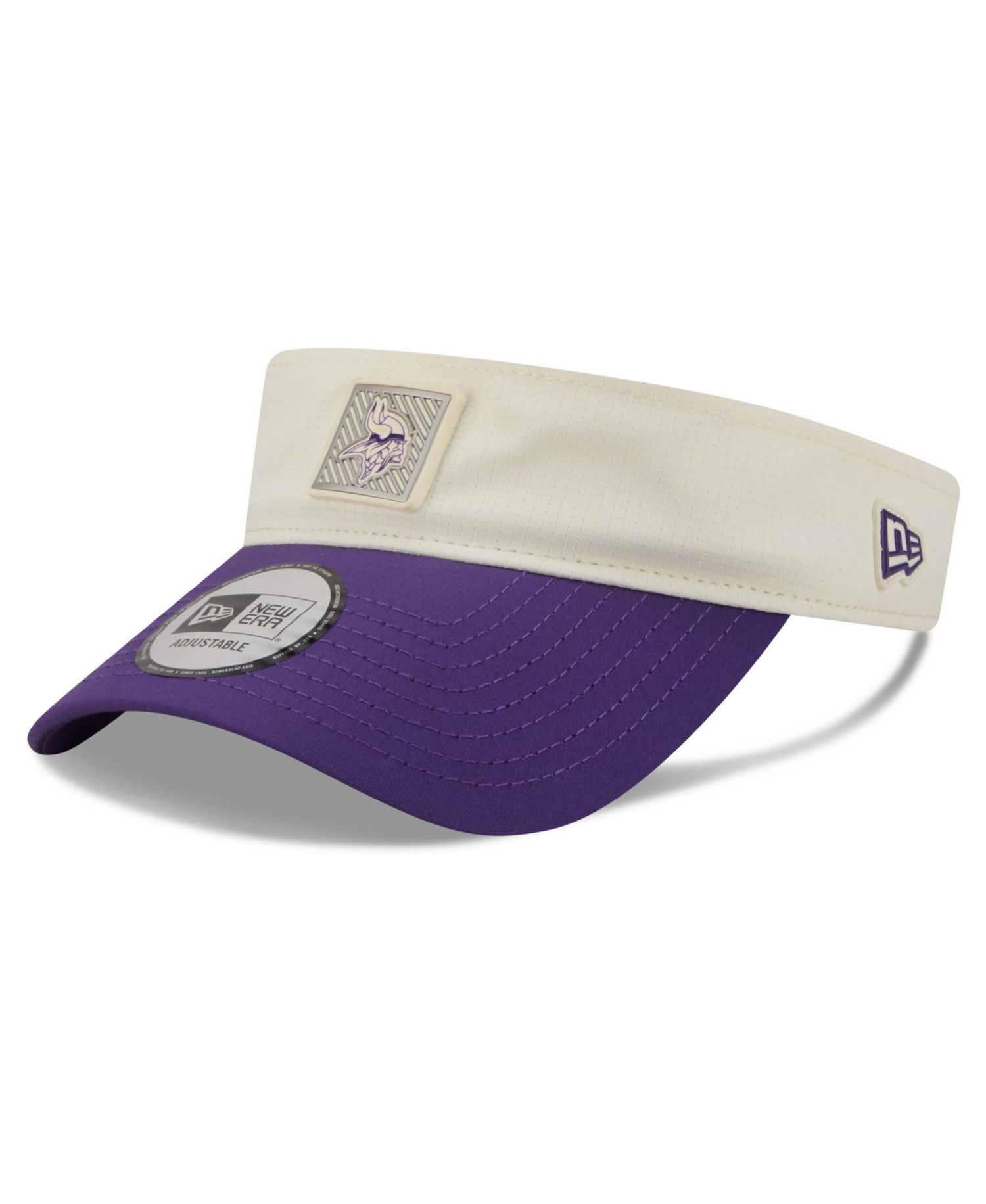Men's Cream/Purple Minnesota Vikings 2026 NFL Training Camp Adjustable Visor