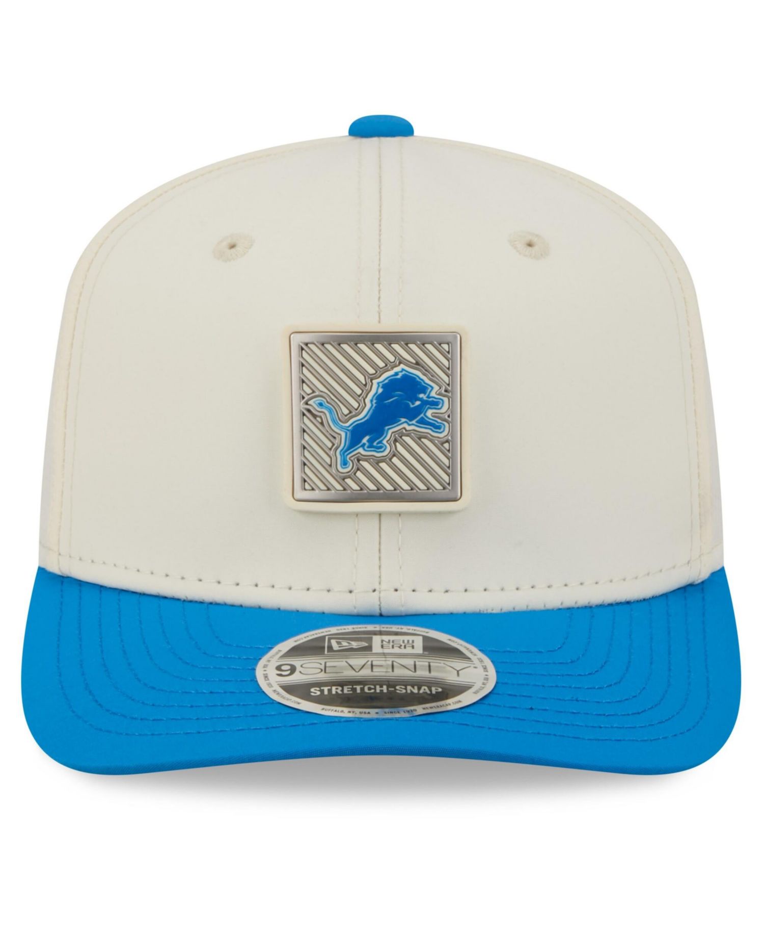 Men's Cream/Blue Detroit Lions 2026 NFL Training Camp 9SEVENTY Adjustable Hat