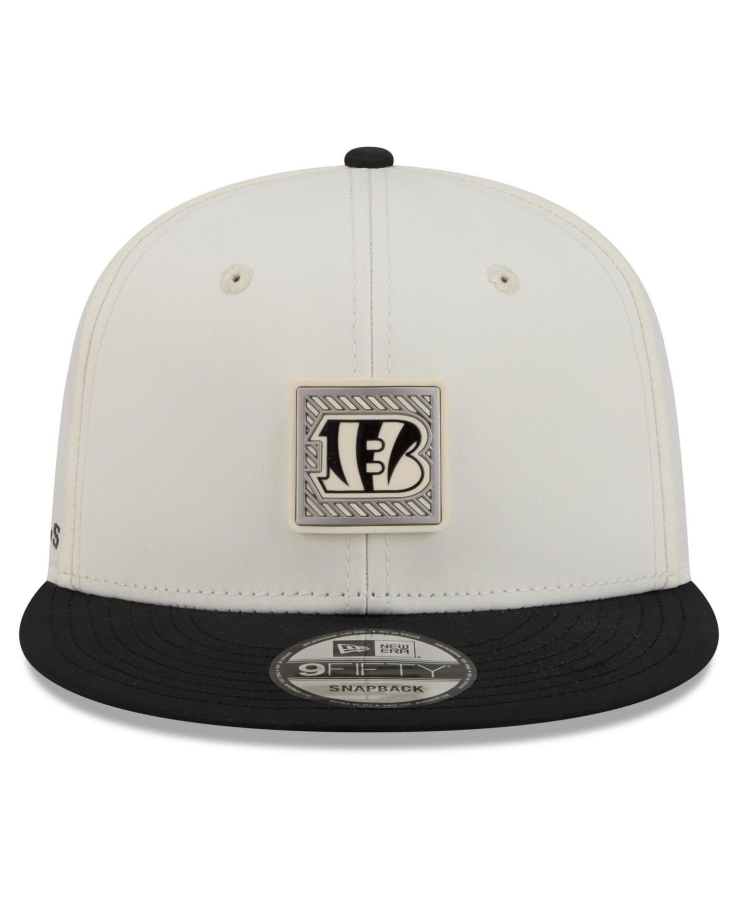 Men's Cream/Black Cincinnati Bengals 2026 NFL Training Camp 9FIFTY Snapback Hat