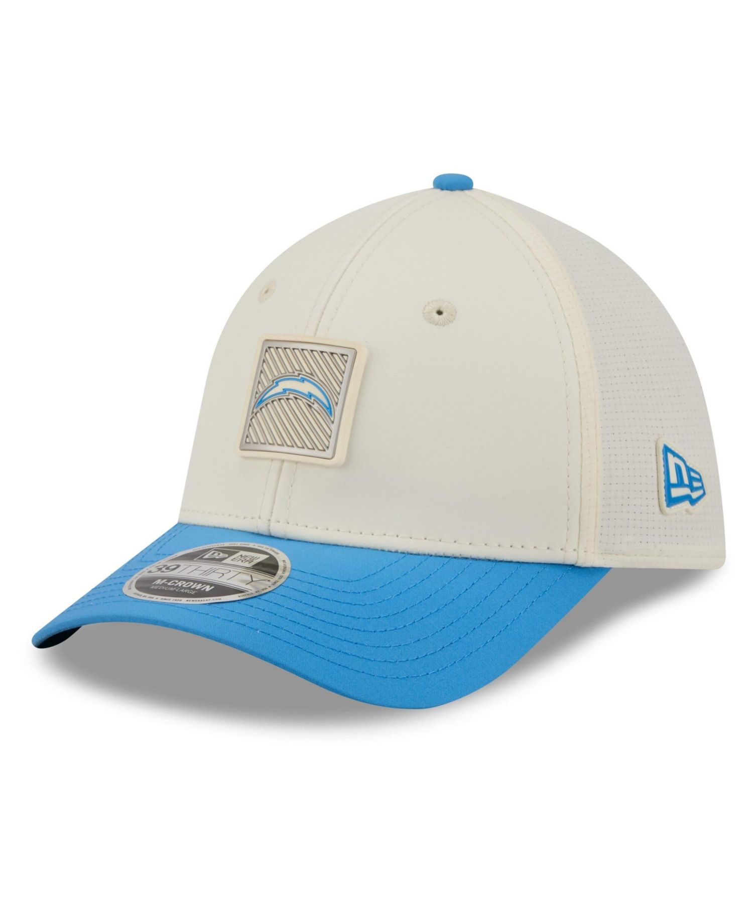 Men's Cream/Powder Blue Los Angeles Chargers 2026 NFL Training Camp 39THIRTY Flex Hat