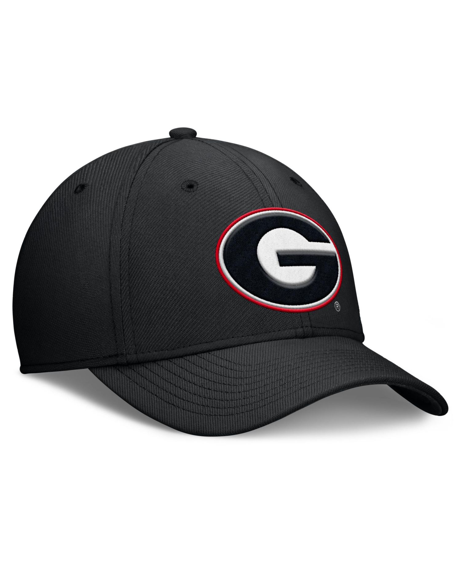 Men's Black Georgia Bulldogs Rise Swoosh Dri-FIT Flex Hat
