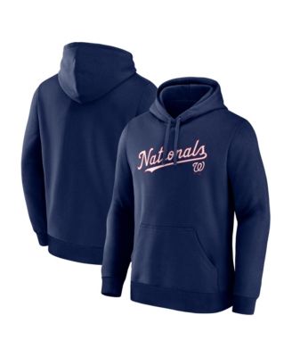 Men's Navy Washington Nationals Wordmark Hoodie