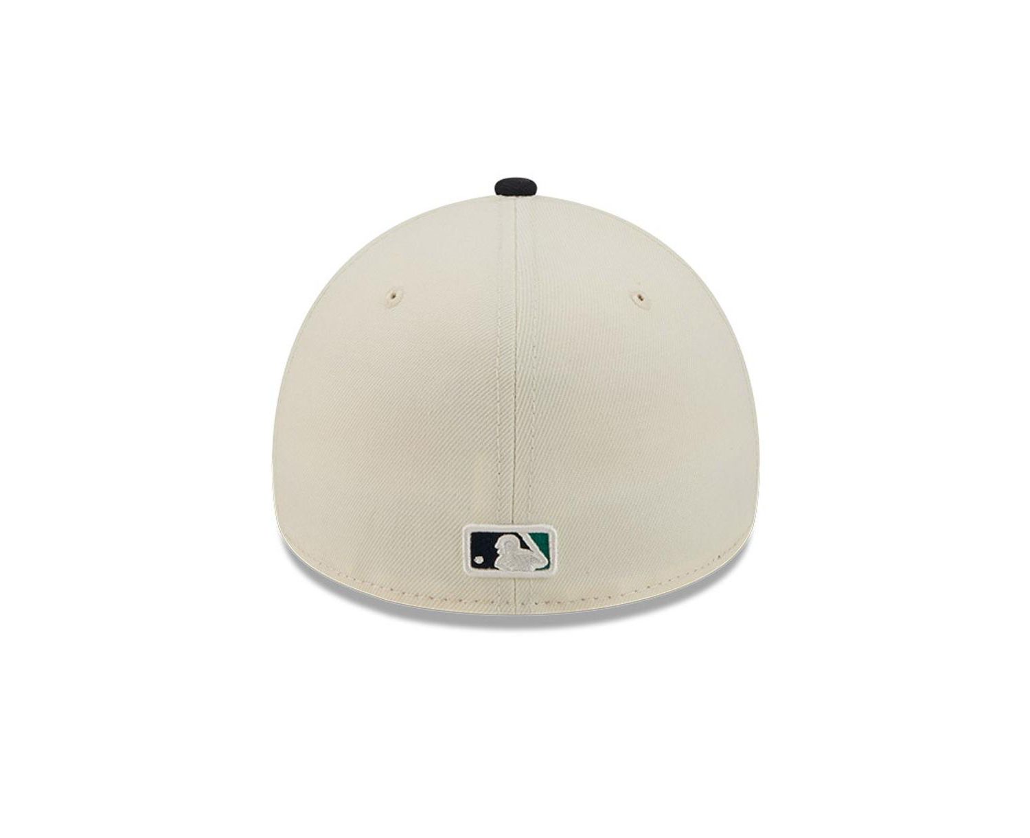 Men's Cream Seattle Mariners Chrome A-Frame 59FORTY Fitted Hat