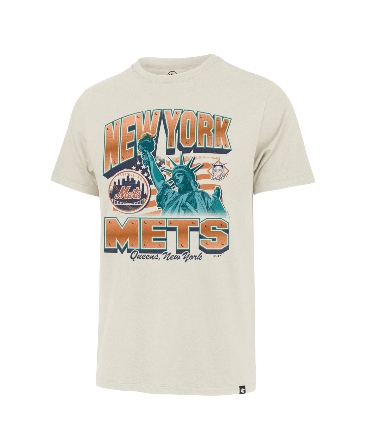 Men's Cream New York Mets Regional Franklin T-Shirt