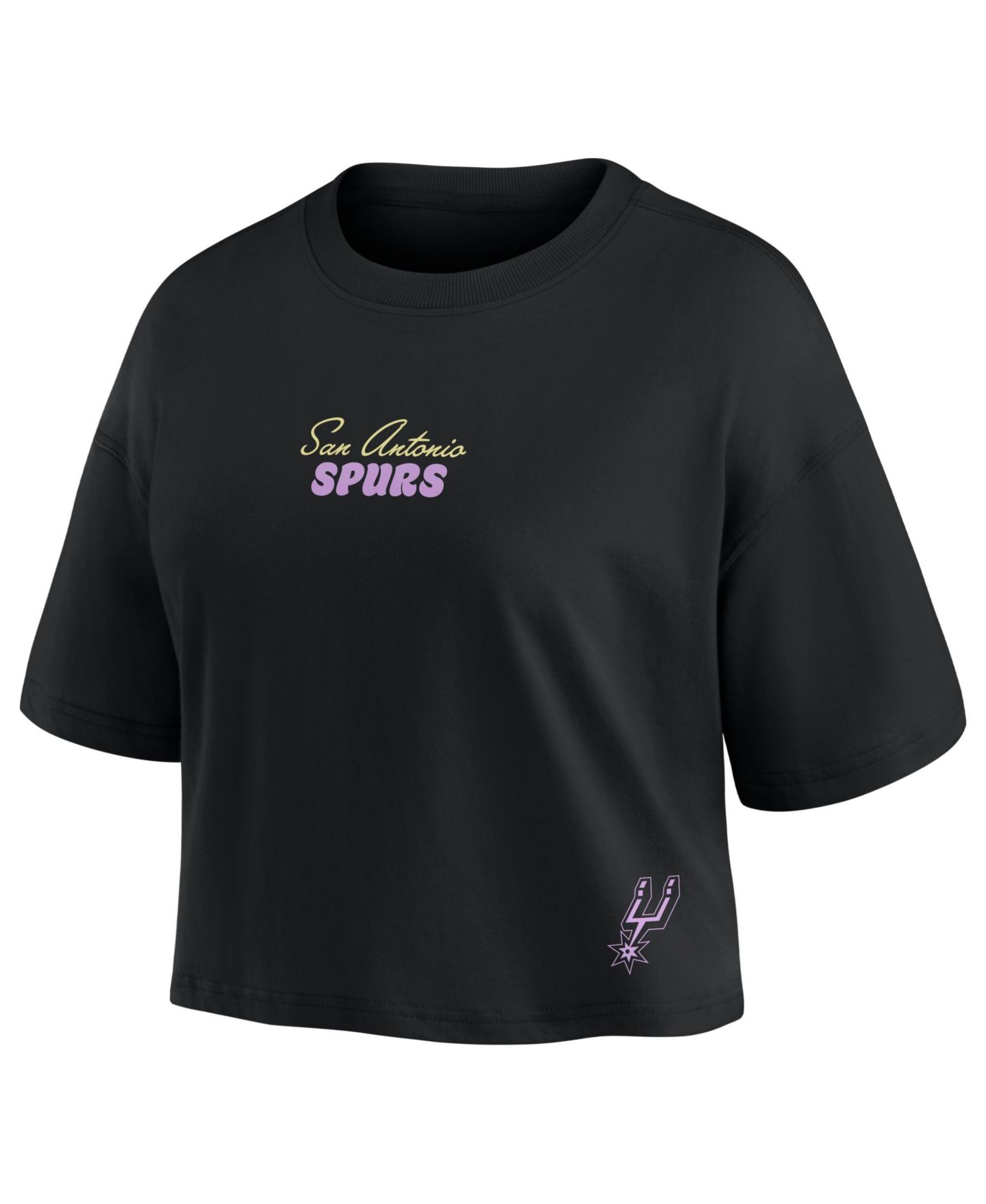 Женский топ Fanatics Victor Wembanyama San Antonio Spurs Cropped Crewneck — фото 2