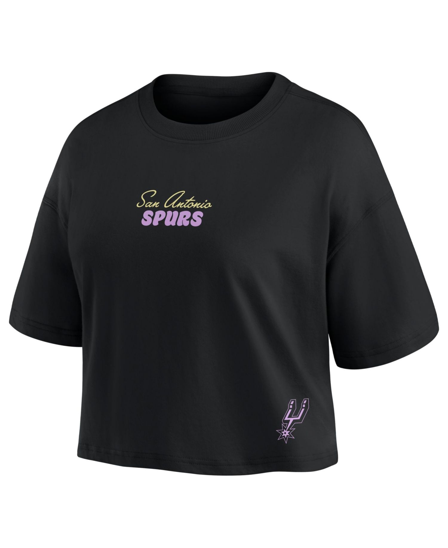 Women's Victor Wembanyama San Antonio Spurs Cropped Crewneck Top