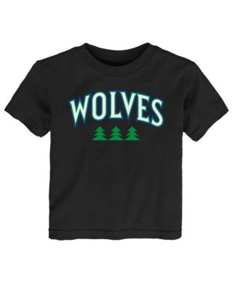 Toddler Black Minnesota Timberwolves Wordmark T-Shirt