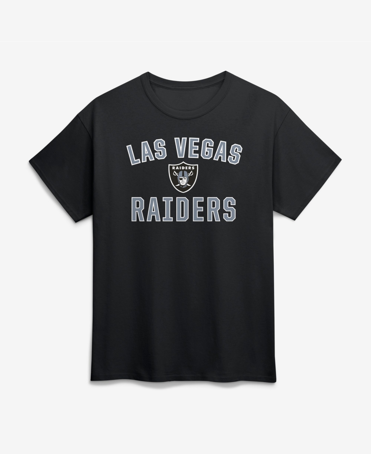 Logo Athletic Men's Black Las Vegas Raiders Cotton Victory Arch T-Shirt - Black
