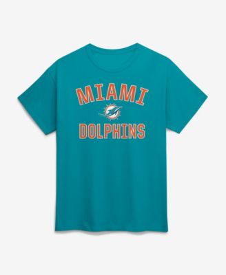 Men's Aqua Miami Dolphins Cotton Victory Arch T-Shirt