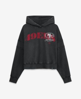 Women's San Francisco 49ers Counter Run Oversized-Fit Graphic Pullover Hoodie