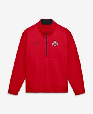 Men's Scarlet Ohio State Buckeyes Primetime Club Fleece Half-Zip Pullover Sweatshirt