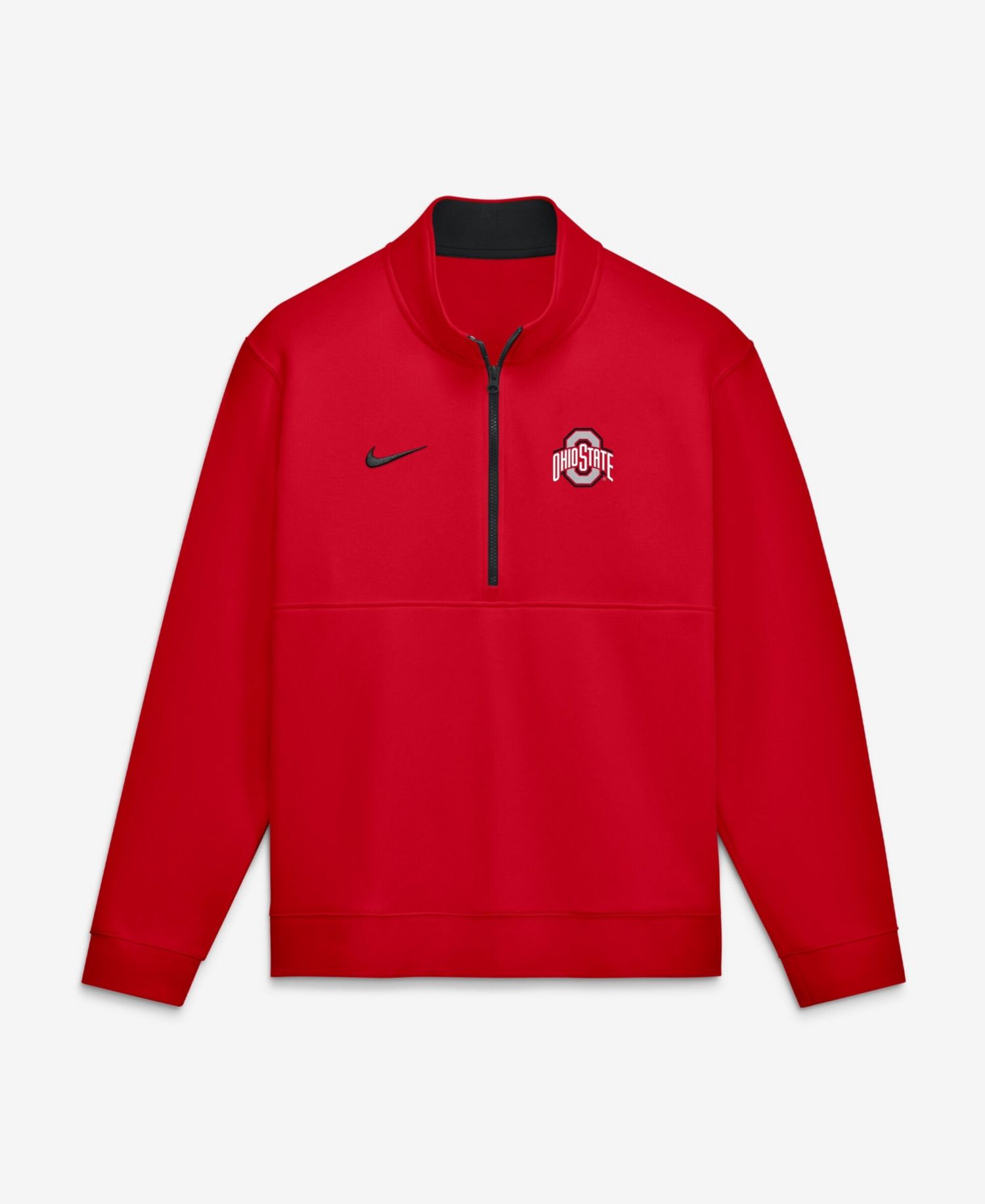 Men's Scarlet Ohio State Buckeyes Primetime Club Fleece Half-Zip Pullover Sweatshirt