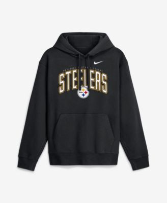 Men's Black Pittsburgh Steelers Expect Victory Club Fleece Pullover Hoodie