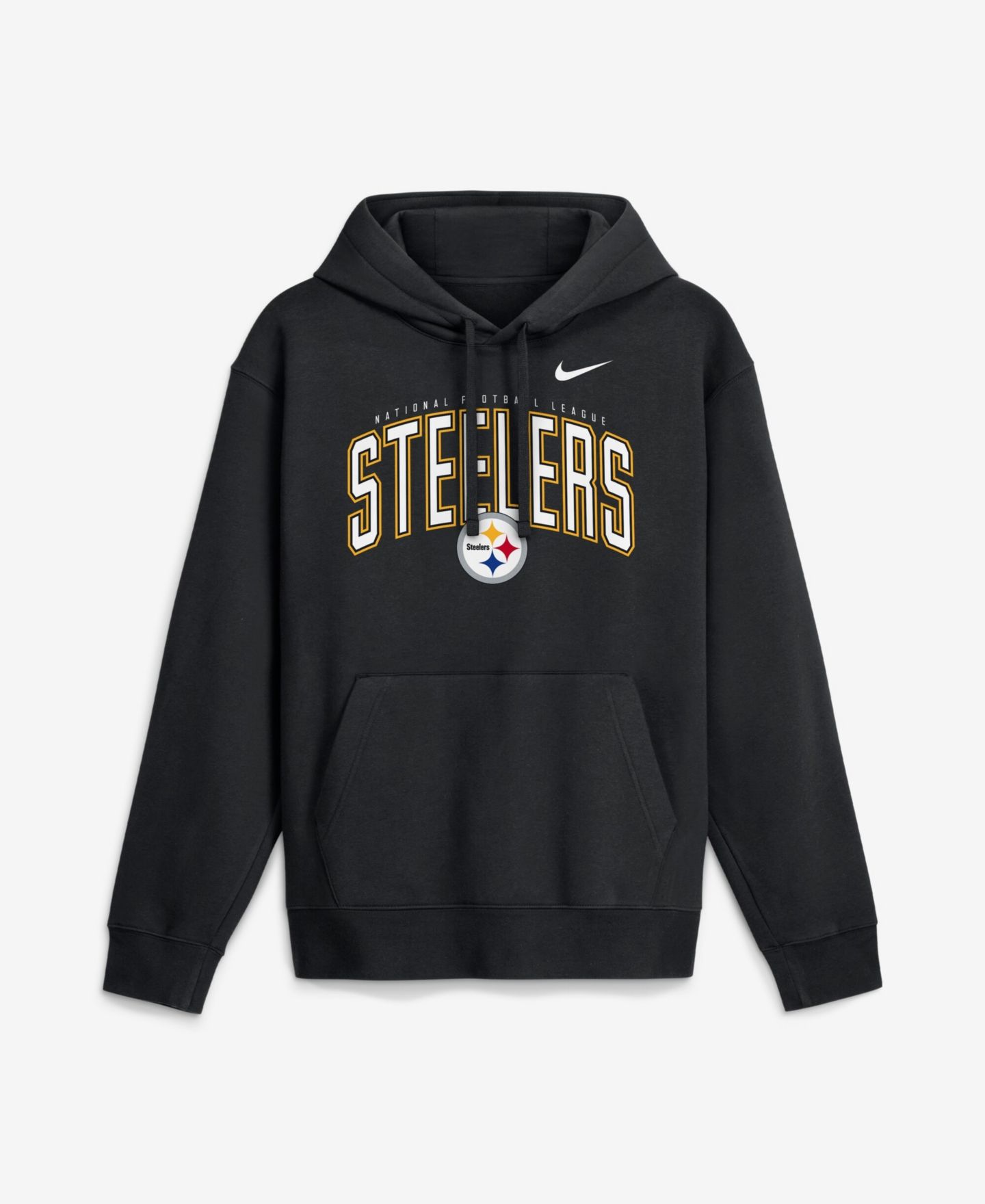 Мужское худи Nike Black Pittsburgh Steelers Expect Victory Club Fleece Pullover — фото 1