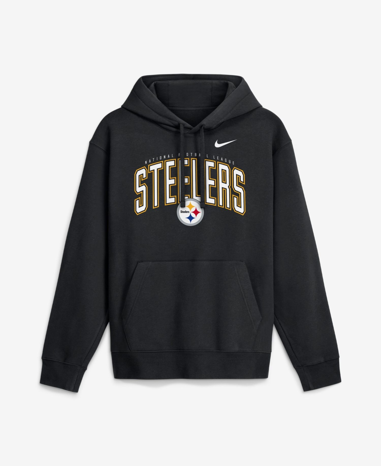 Men's Black Pittsburgh Steelers Expect Victory Club Fleece Pullover Hoodie