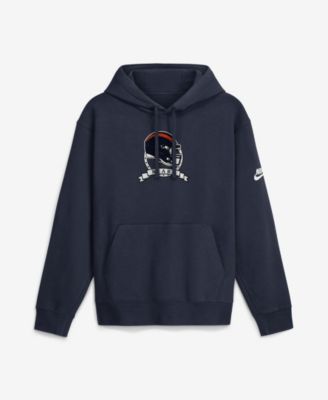 Men's Navy Chicago Bears Short Pass Rewind Club Fleece Hoodie