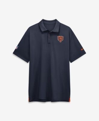 Men's Navy Chicago Bears Sideline Powerful Blocking Dri-FIT Tour Polo Shirt