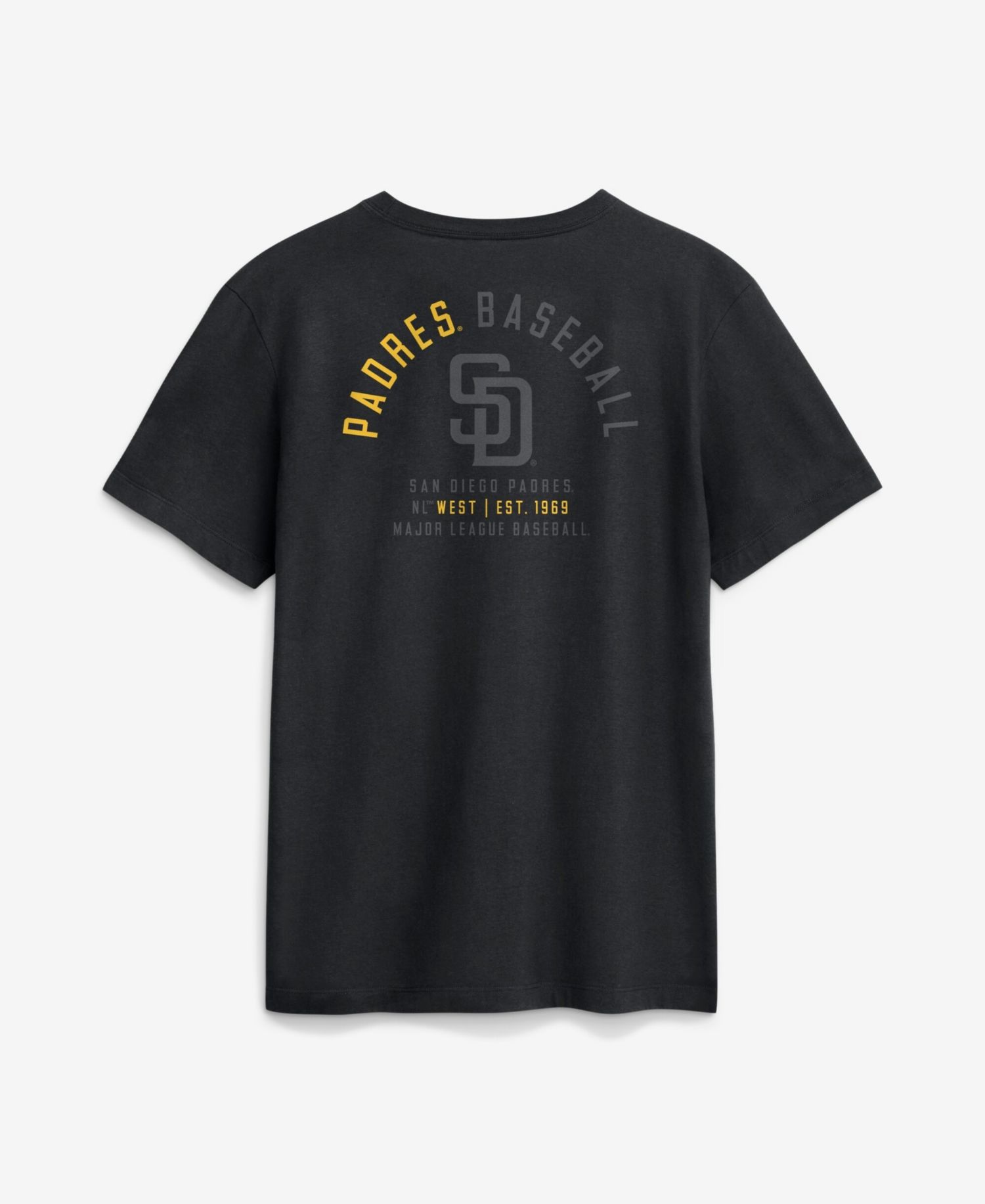 Men's Black San Diego Padres Split Logo T-Shirt
