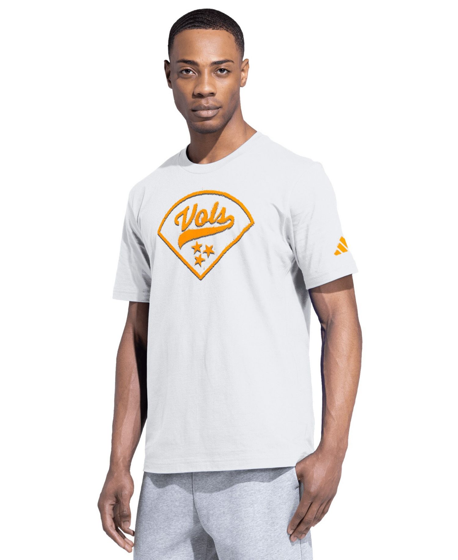 Men's White Tennessee Volunteers Baseball Fresh T-Shirt