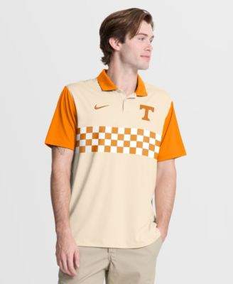 Men's Natural/Tennessee Orange Tennessee Volunteers Vapor Primary Logo Dri-FIT Polo Shirt