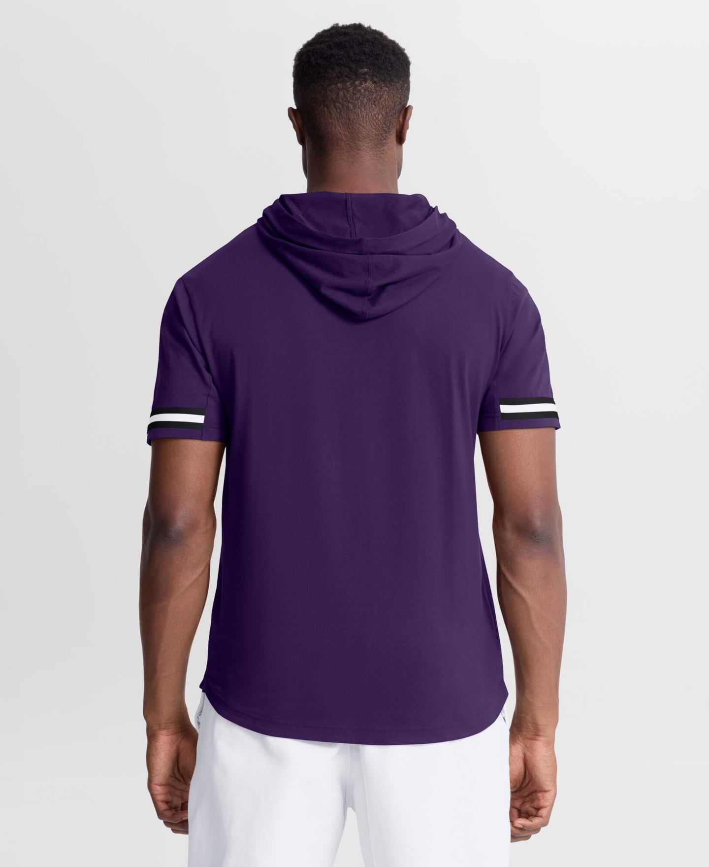 Мужская футболка Fanatics Purple Baltimore Ravens Optimal Play Short Sleeve Hooded — фото 4
