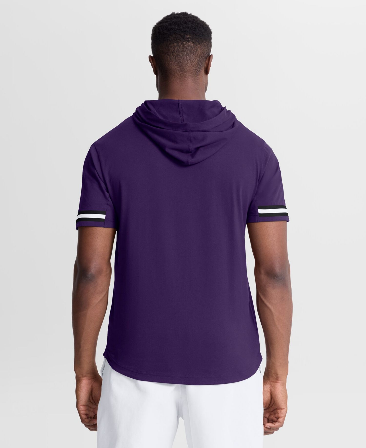 Men's Purple Baltimore Ravens Optimal Play Short Sleeve Hooded T-Shirt